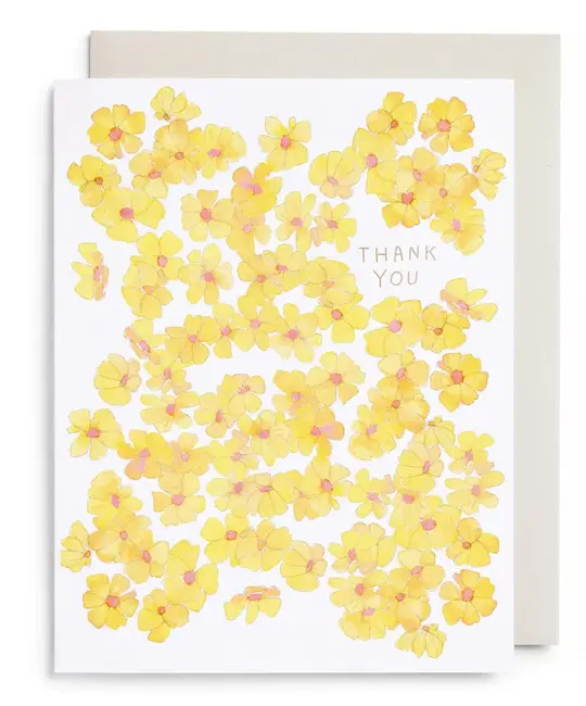 E. Frances Paper Studio - EF EFGCTY - Yellow Flowers Thank You Card