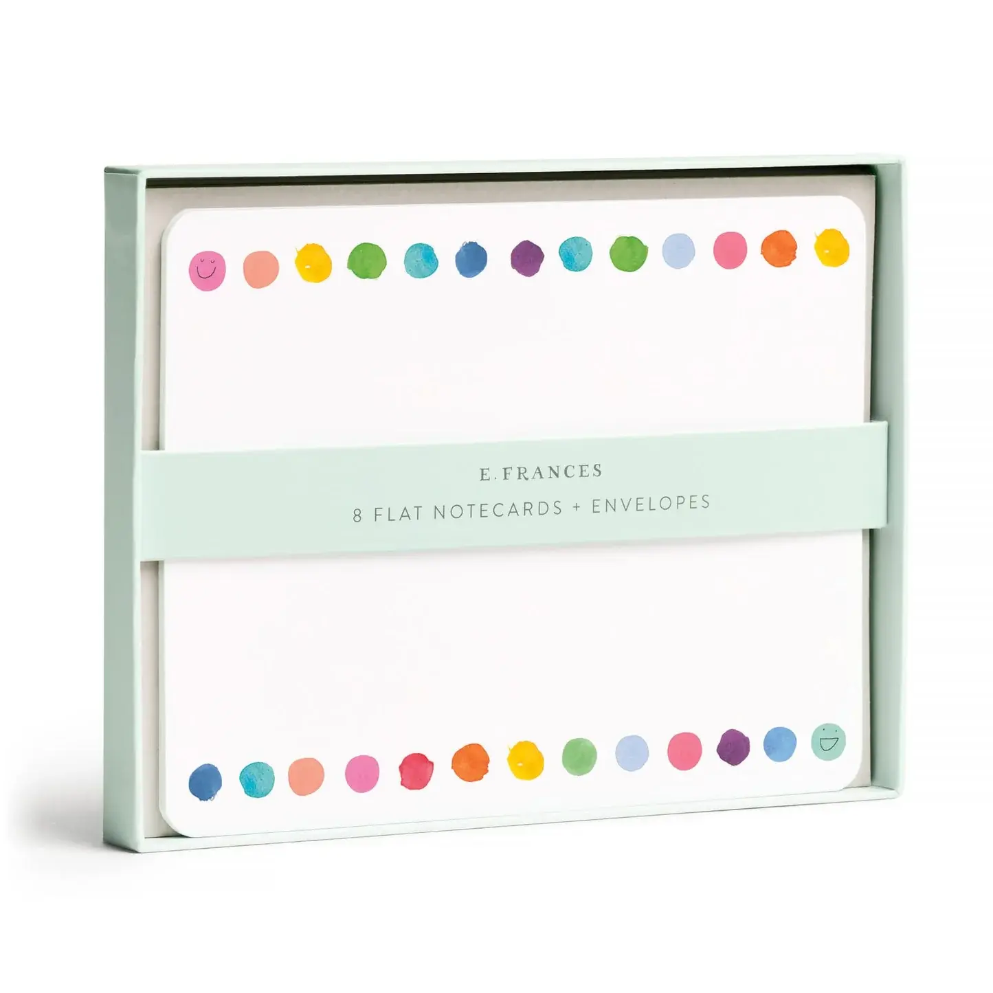 E. Frances Paper Studio - EF EF NSBL - Happy Dots Flat Notes Boxed, Set of 8