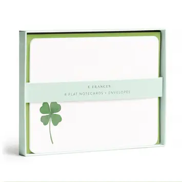 E. Frances Paper Studio - EF EF NSBL - Shamrock Flat Notes Boxed, Set of 8