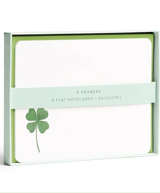 E. Frances Paper Studio - EF EF NSBL - Shamrock Flat Notes Boxed, Set of 8