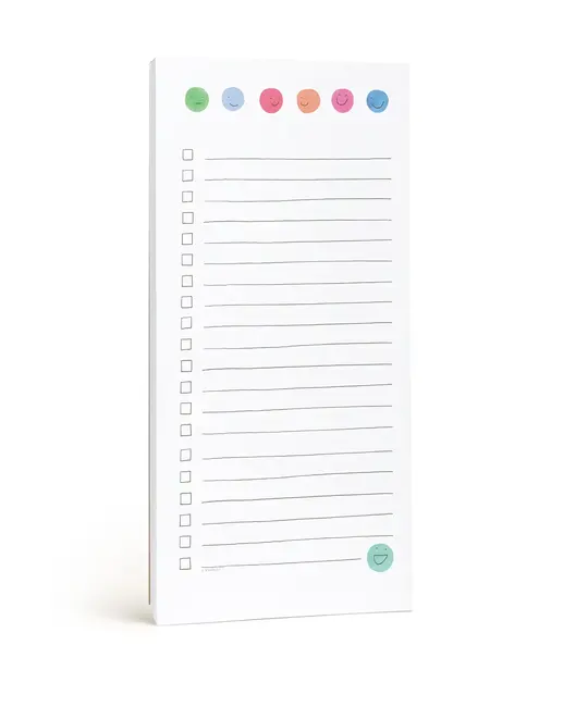 E. Frances Paper Studio - EF EF NP - Smiles Happy Dots Check List Notepad