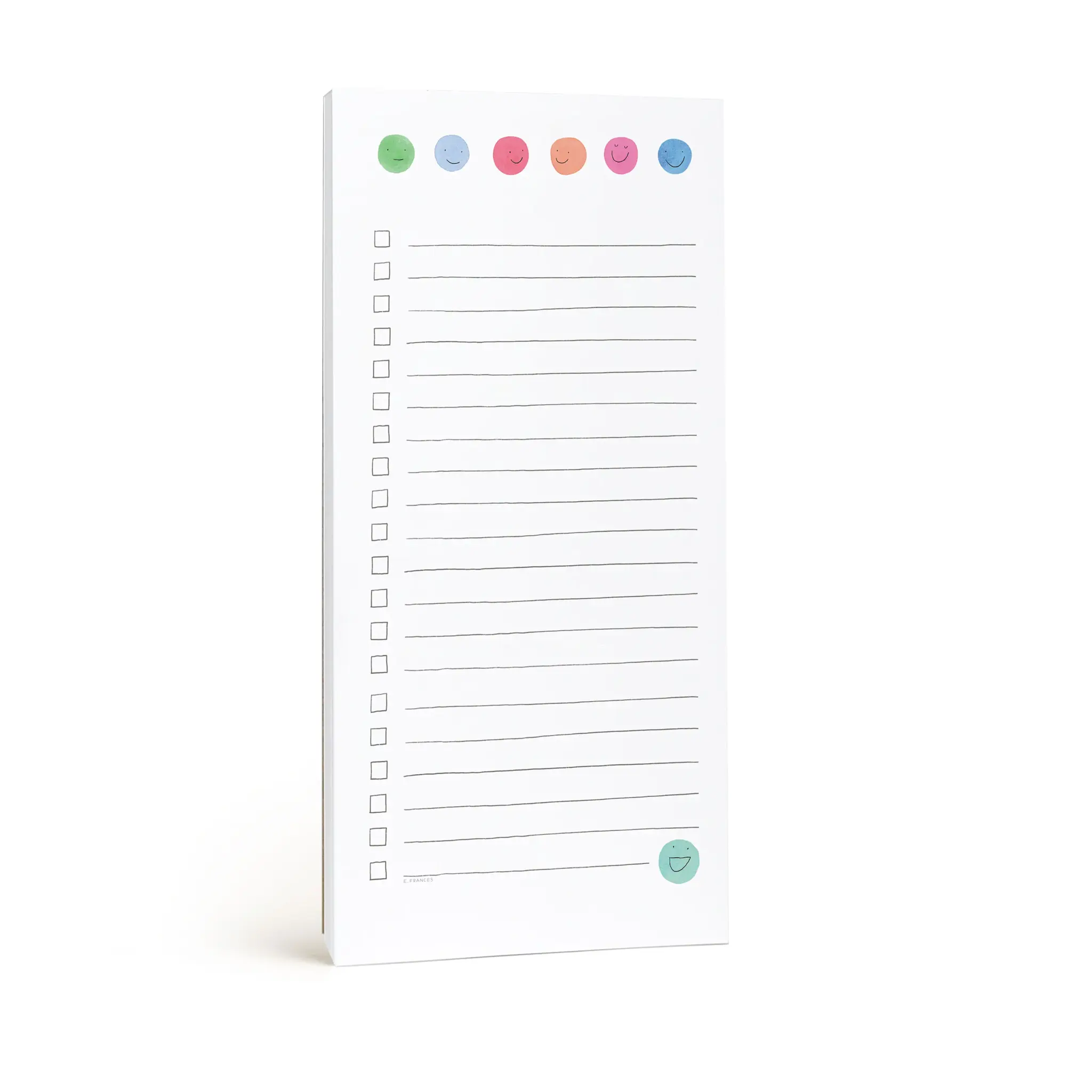 E. Frances Paper Studio - EF EF NP - Smiles Happy Dots Check List Notepad