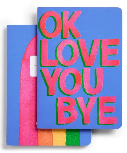 E. Frances Paper Studio - EF EF NBLI - OKLoveYouBye Line Stitched Notebook Set