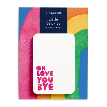 E. Frances Paper Studio - EF EF OS - OkLoveYouBye Little Stickies Sticky Notes