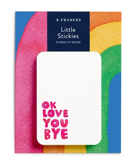 E. Frances Paper Studio - EF EF OS - OkLoveYouBye Little Stickies Sticky Notes