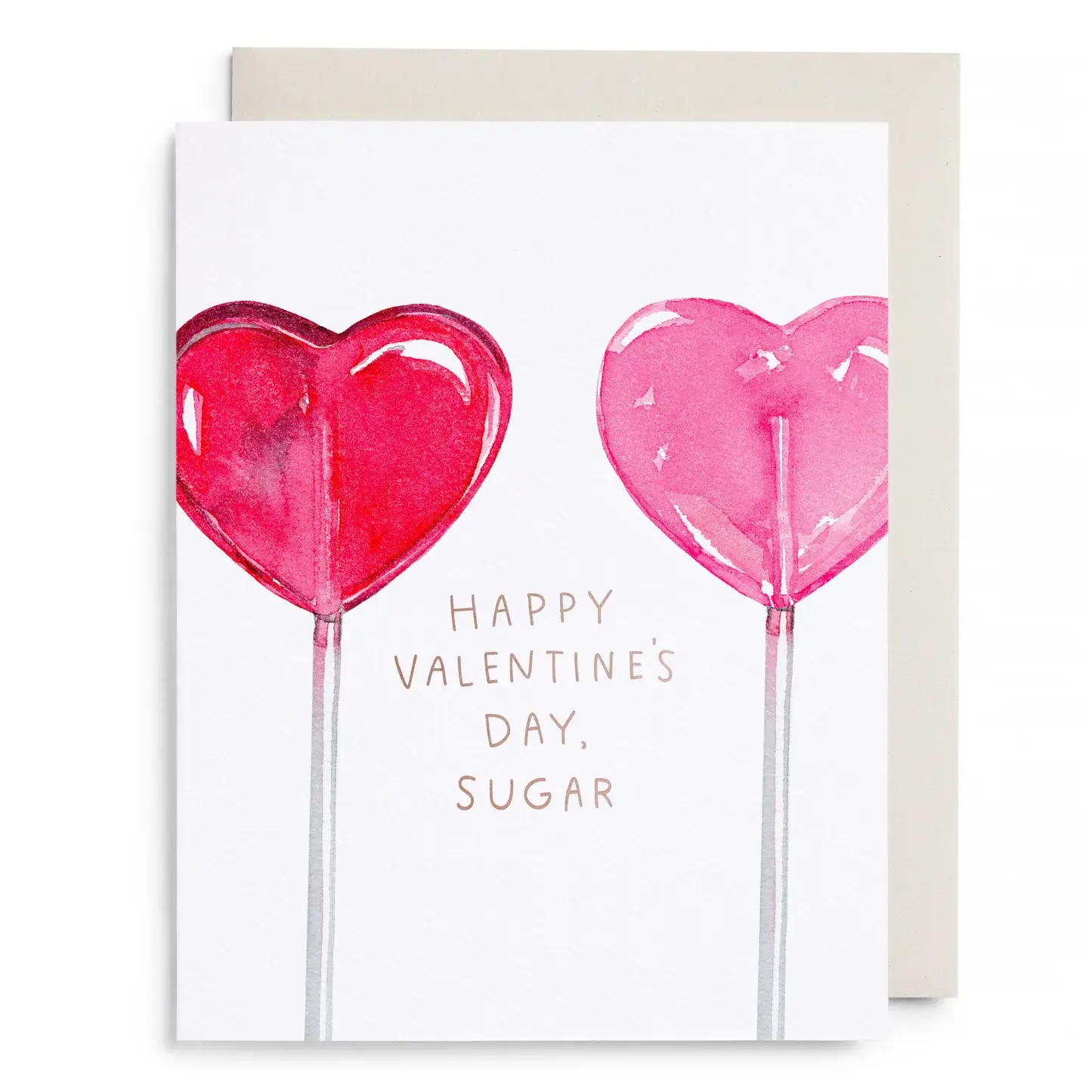 E. Frances Paper Studio - EF EFGCVD0020 - Heart Lollipops Valentine's Day Card