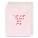 E. Frances Paper Studio - EF EFGCLO0036 - Forever and Ever Pink Love Card