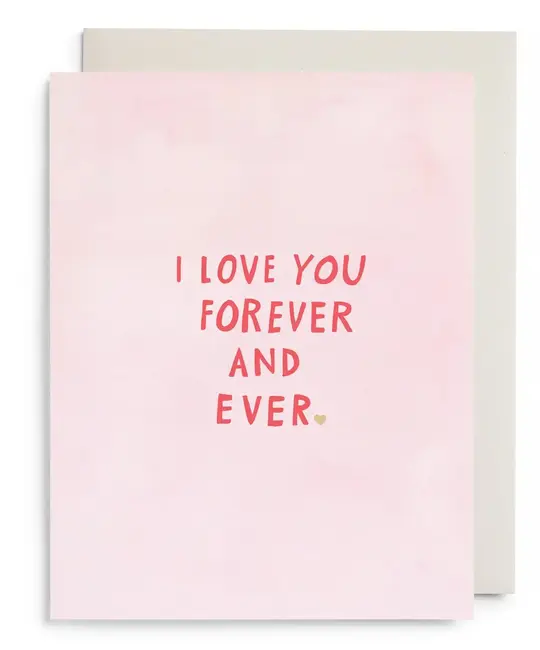 E. Frances Paper Studio - EF EFGCLO0036 - Forever and Ever Pink Love Card