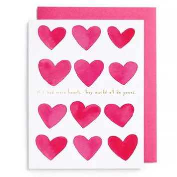E. Frances Paper Studio - EF EFGCLO0035 - If I had More Hearts Love Card
