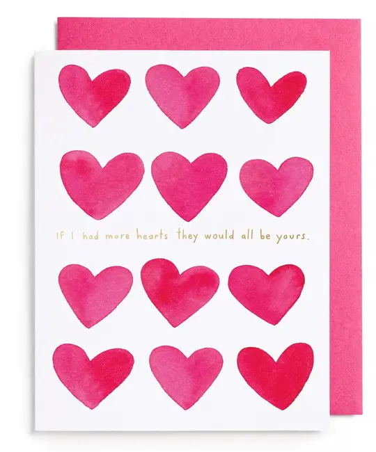 E. Frances Paper Studio - EF EFGCLO0035 - If I had More Hearts Love Card