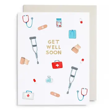 E. Frances Paper Studio - EF EFGCGW0007 - First Aid Kit Get Well Card