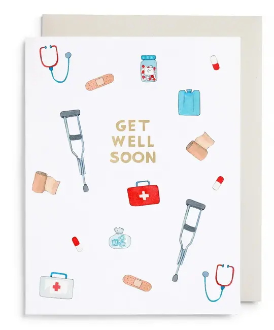 E. Frances Paper Studio - EF EFGCGW0007 - First Aid Kit Get Well Card