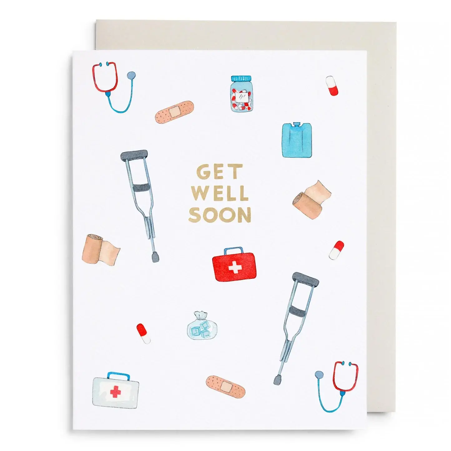 E. Frances Paper Studio - EF EFGCGW0007 - First Aid Kit Get Well Card