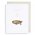 E. Frances Paper Studio - EF EFGCSY - Pet Collar Dog Sympathy Card