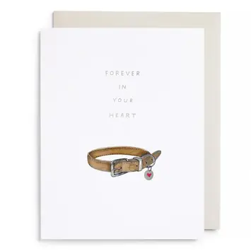 E. Frances Paper Studio - EF EFGCSY - Pet Collar Dog Sympathy Card