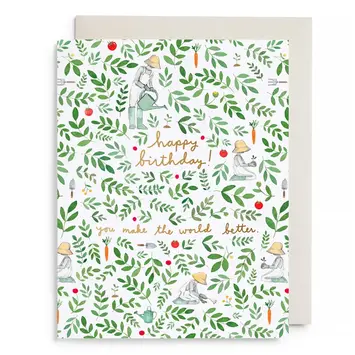 E. Frances Paper Studio - EF EFGCBI0104 - Gardener Birthday Card