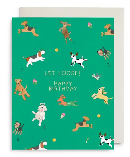 E. Frances Paper Studio - EF EFGCBI0102 - Off Leash Birthday Card