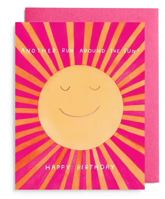 E. Frances Paper Studio - EF EFGCBI - Run Around The Sun Birthday Card