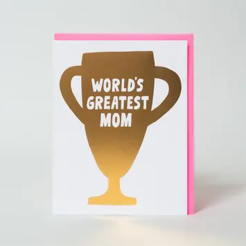 Ashkahn - AS ASGCMD0010 - Gold Trophy World's Greatest Mother's Day Card