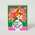 Hello!Lucky - HL HLGCMD0021 - Love You Mom Flower Vase Mother's Day Card