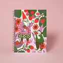 Phoebe Wahl - PW PW NBBL - Berry Picking Gnomes Letterpress Spiral-bound Blank Notebook