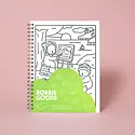 Bobbie Goods - BOG BOG NBBL - Coloring Scene Cover Letterpress Spiral-bound Blank Notebook