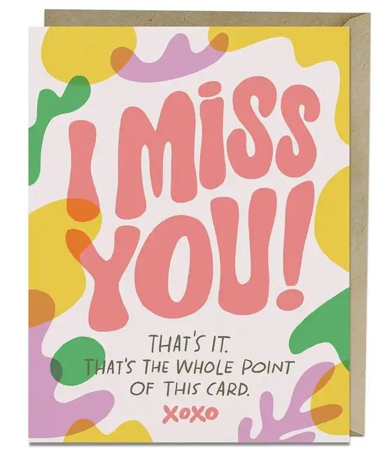 Em + Friends - EMM EMMGCFR0033 - I Miss You Whole Point Card