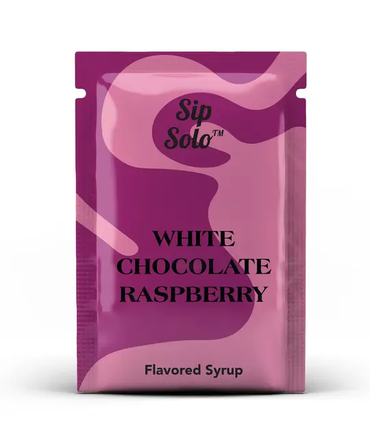 Sip Solo - SIS SIS FAD - White Chocolate Raspberry Single-Serve Flavored Syrup