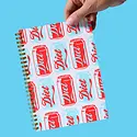 and Here We Are - AHW AHW NBLI - Diet Soda Modern Pop Art Spiral Notebook, lined