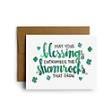 Eileen Graphics - EIG EIGGCSE - Shamrock Blessings St. Patrick's Day Card