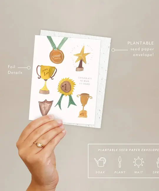 Seedlings - SED SEDGCGR - You're #1 Graduation Card