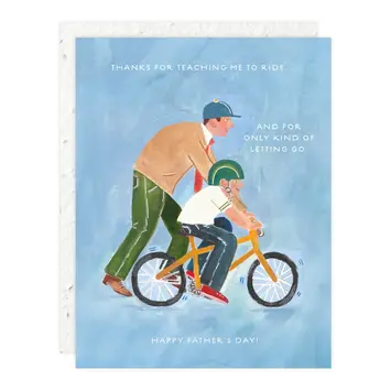 Seedlings - SED SEDGCFD0006 - Teaching Me to Ride Bike Dad's Help Father's Day Card