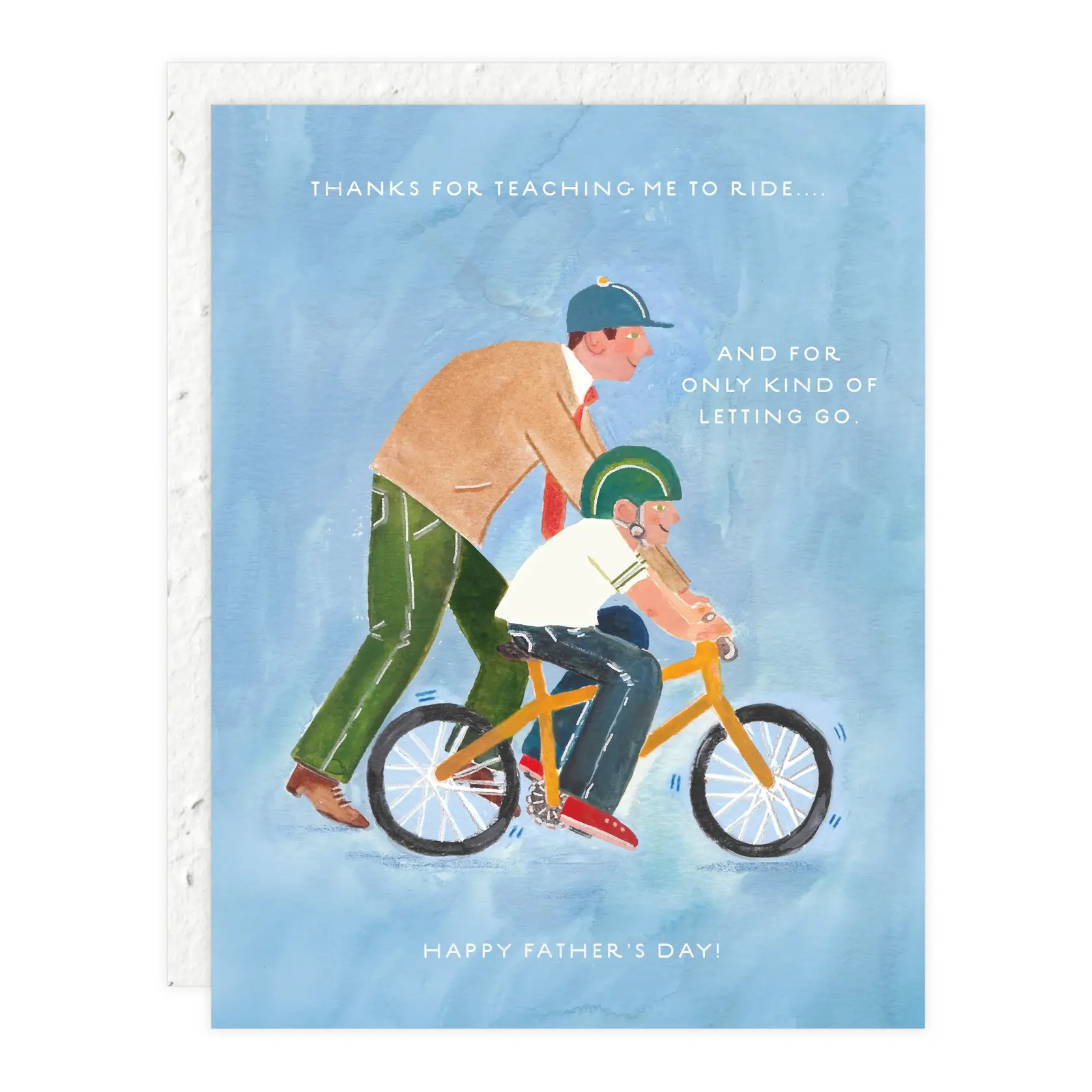 Seedlings - SED SEDGCFD0006 - Teaching Me to Ride Bike Dad's Help Father's Day Card