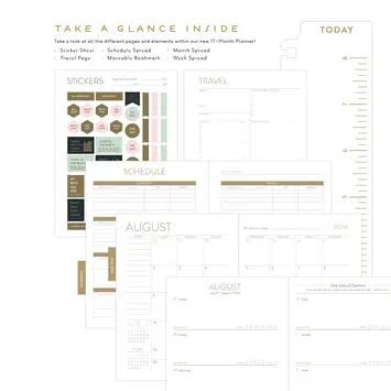 Seedlings - SED SED AG17 - 2027 Angel Spiral Planner 17-Month Agenda