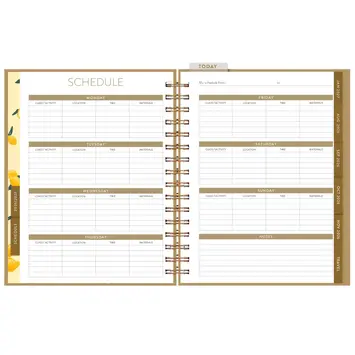 Seedlings - SED SED AG17 - 2027 Lemon Drops Spiral Planner 17-Month Agenda