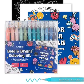 Grabie Art - GRAA GRAA AS - Ocean Bold & Bright Coloring Kit