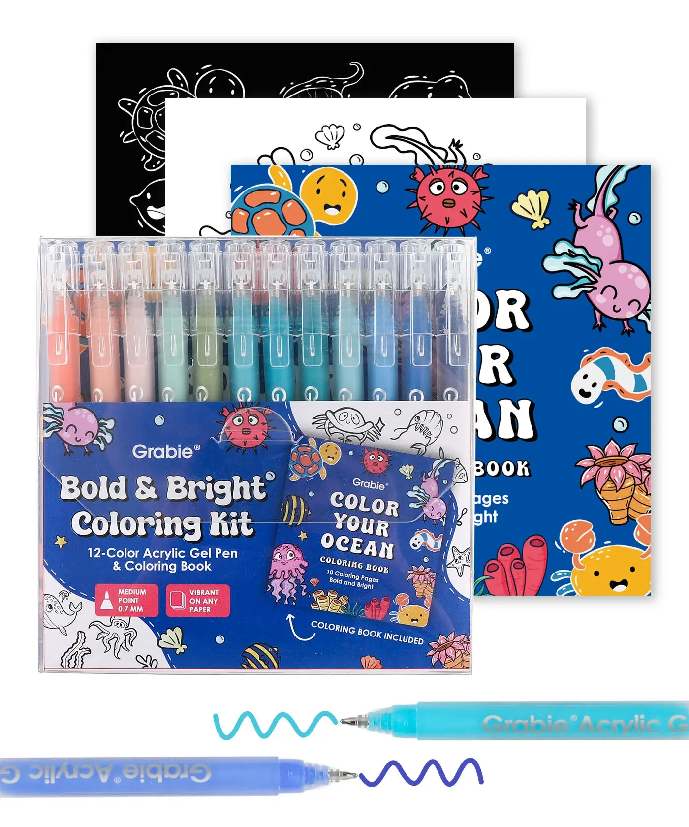 Grabie Art - GRAA GRAA AS - Ocean Bold & Bright Coloring Kit
