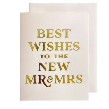 The Social Type - TST TSTGCWE0010 - Best Wishes New Mr & Mrs Wedding Card