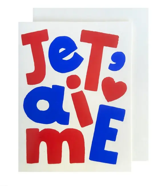 The Social Type - TST TSTGCLO0018 - Je T'aime Love Card