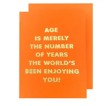 The Social Type - TST TSTGCBI0061  - Age is a Number Birthday Card