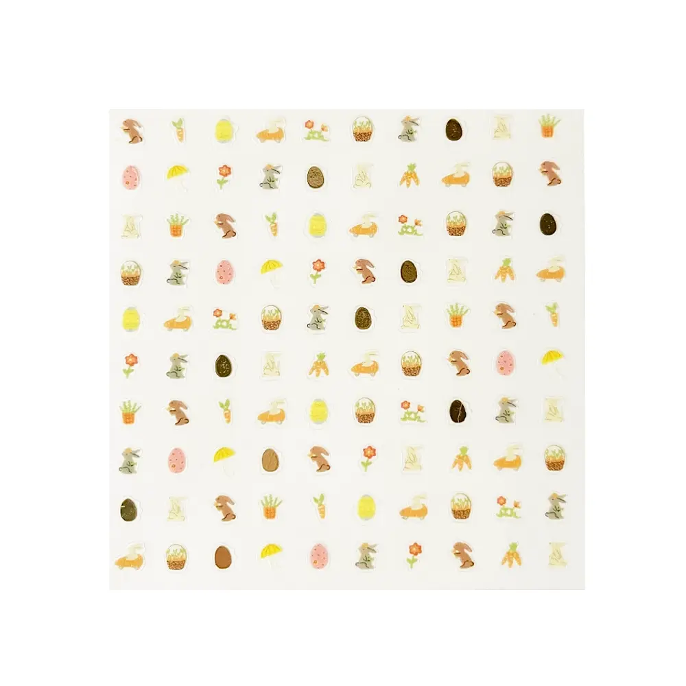 Daydream Society - DAS DAS APPR - Overalls Bunny Bunnies in the Garden Nail Stickers