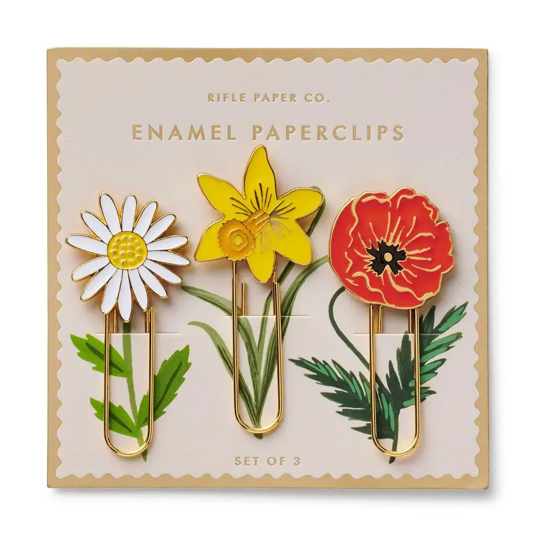 Rifle Paper Co - RP RP OS - Garden Study Enamel Paper Clip Set