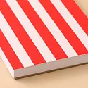 and Here We Are - AHW AHW NBPO - Red Stripe Top Spiral Pocket Notebook, Lined