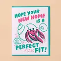 and Here We Are - AHW AHWGCNH0010 - Perfect Fit Hermit Crab New Home Housewarming Card