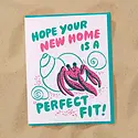 and Here We Are - AHW AHWGCNH0010 - Perfect Fit Hermit Crab New Home Housewarming Card