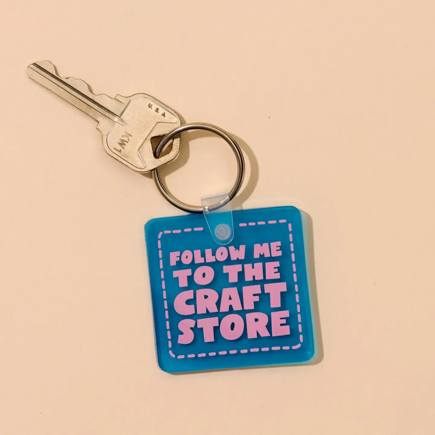 and Here We Are - AHW AHW ACKC - Craft Store PVC Keychain