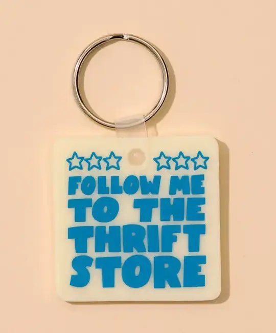 and Here We Are - AHW AHW ACKC - Thrift Store PVC Keychain