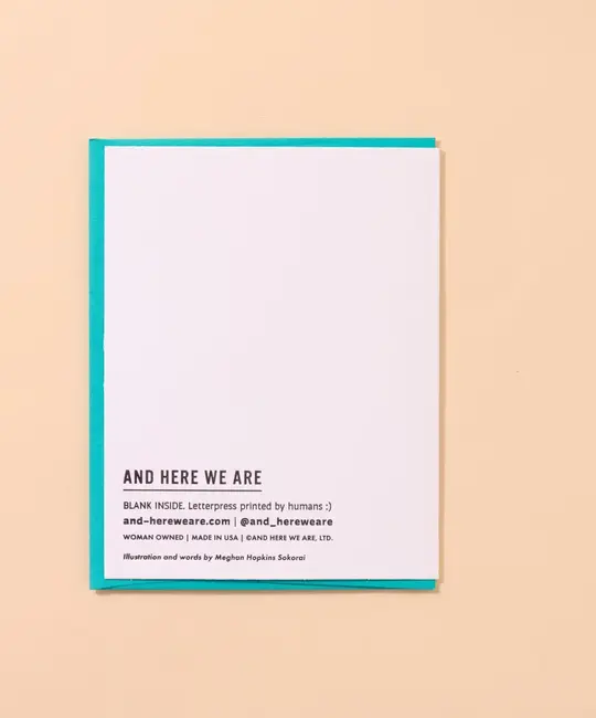 and Here We Are - AHW AHWGCNH0011 - New Garden New Home Housewarming Card