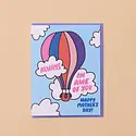 and Here We Are - AHW AHWGCMD0019 - In Awe of You Hot Hair Balloon Mother's Day Card
