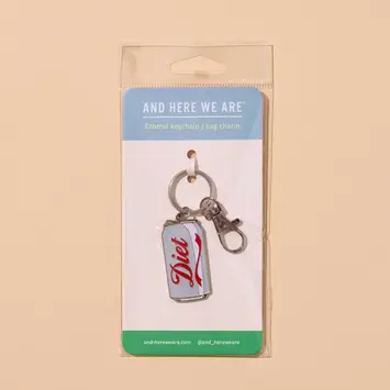 and Here We Are - AHW AHW ACKC - Diet Soda Can Bag Charm Keychain